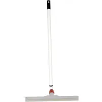 Betra Douchetrekker - vloertrekker - kunststof - wit - natuur rubber - B45 cm - Uitschuif steel wit - van 80 tot 130 cm