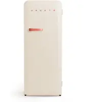 Create - Koelkast in retrostijl - Gebroken wit - Handvat Terracotta - FRIDGE RETRO 281L
