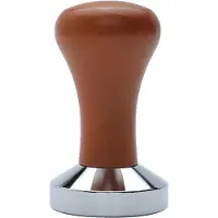 LONGZIMING -51mm Espresso Tamper met Houten Handvat | RVS Koffiestamper voor Barista’s | Professioneel Koffie Accessoire voor Café & Thuisgebruik | Perfecte Aandrukker voor Espresso & Koffiepoeder