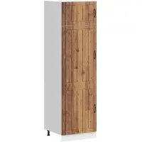 vidaXL Keukenkast Lucca bewerkt hout oud houtkleurig