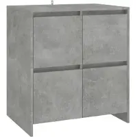 vidaXL Dressoir 70x41x75 cm bewerkt hout betongrijs