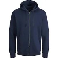 Jack & Jones Plus Hoodie met rits Plus Size Effen Hoodie met rits