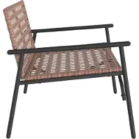 vidaXL Tuinstoel Bruin 110,5 x 79 x 75,5 cm poly rattan