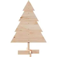 vidaXL Kerstdecoratie kerstboom 70 cm massief hout