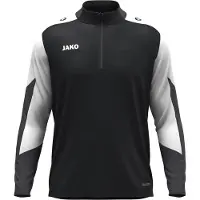 Jako Dynamic Trainingstrui 1/4-Zip Kids Zwart Wit Grijs