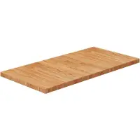 vidaXL Wastafelblad 80x40x2,5cm behandeld massief hout lichtbruin
