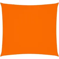 vidaXL Zonnescherm vierkant 7x7 m oxford stof oranje