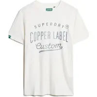 Superdry Shirt 'Copper' smoky blue / wit