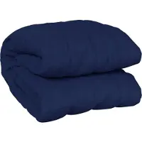 vidaXL Verzwaringsdeken 200x230 cm 9 kg stof blauw
