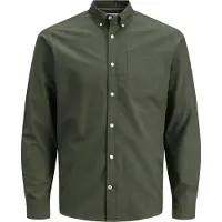 Jack & Jones Overhemd 'JJEOxford' kaki