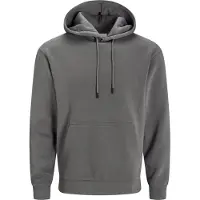 Jack & Jones Plus Size Effen Hoodie EU5XL US3XL Grijs