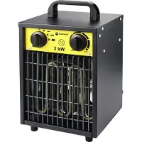 Toolcraft TO-8578335 Bouwkachel 3000 W Zwart-geel