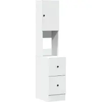 vidaXL Keukenkast 35x50x180 cm bewerkt hout wit