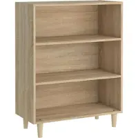 vidaXL Dressoir 69,5x32,5x90 cm bewerkt hout sonoma eikenkleurig