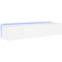 vidaXL Tv-wandmeubels met LED-verlichting 2 st 80x35x31 cm wit