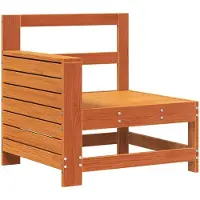 vidaXL Tuinbank met armleuning 69x62x70,5 cm grenenhout wasbruin