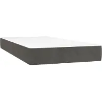 vidaXL Pocketveringmatras 80 x 210 x 20 cm Donkergrijs