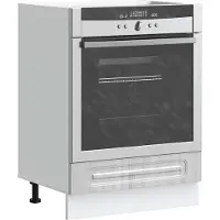 vidaXL Ovenkast Kalmar bewerkt hout grijs sonoma eiken