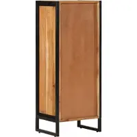 vidaXL Badkamerkast 40x30x100 cm massief acaciahout en ijzer