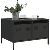 vidaXL Tv-meubel 68x50x43,5 cm koudgewalst staal zwart