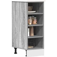 vidaXL Onderkast Riga 30x44,5x81,5cm bewerkt hout grijs sonoma eikenkleurig