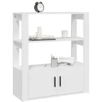 vidaXL Dressoir 80x30x90 cm bewerkt hout wit