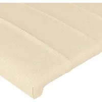 vidaXL Hoofdborden 200x5x78/88 cm stof crèmekleurig