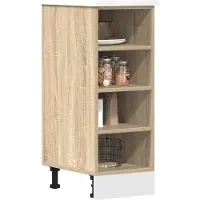 vidaXL Onderkast Riga 30x44,5x81,5 cm bewerkt hout sonoma eikenkleurig