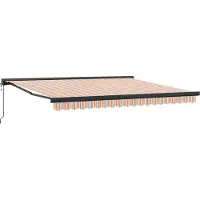 vidaXL Uitschuifbare luifel Meerkleurig 400 × 300 cm Stof en Metaal