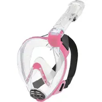 Cressi Baron Snorkeling Mask Transparant,Roze S-M