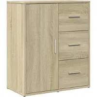 vidaXL Dressoir 60x31x70 cm bewerkt hout sonoma eikenkleurig