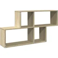 vidaXL Wandschap 100x20x53 cm bewerkt hout sonoma eikenkleurig