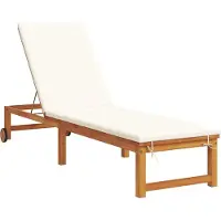 vidaXL Ligstoel 2 st Massief Acacia Hout Bruin