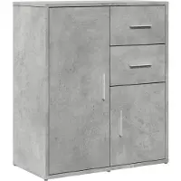 vidaXL Dressoir 60x31x70 cm bewerkt hout betongrijs