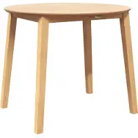 vidaXL Eettafel massief hout naturel rubber