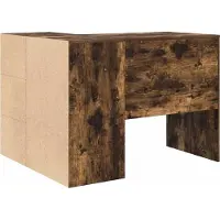 vidaXL Hoekbureau met lades, gerookt eikenhout, 102 x 88 x 75 cm