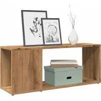 vidaXL Tv-meubel 80x24x32cm bewerkt hout artisanaal eikenkleur