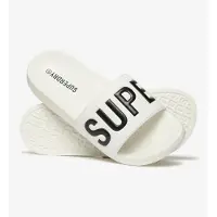 Superdry Muiltjes 'Core' zwart / wit