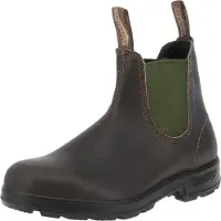 Blundstone - Stout Brown Leather With Olive Elastic #519 - Hoge schoenen 6, grijs
