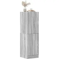 vidaXL Keukenkast 38x41,5x131,5 cm bewerkt hout grijs sonoma eiken