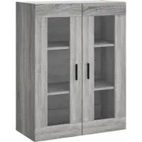 vidaXL Bovenkast 69,5x34x90 cm grijs sonoma eikenkleurig