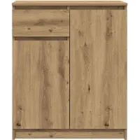 vidaXL Dressoir lade 71x35x84 cm spaanplaat artisanaal eikenkleurig