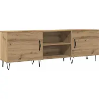 vidaXL Tv-meubel 150x30x50 cm bewerkt hout artisanaal eikenkleurig