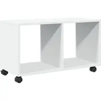 vidaXL Rolkast 72x33x42,5 cm bewerkt hout wit