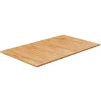 vidaXL Wastafelblad 100x60x1,5 cm behandeld massief hout lichtbruin