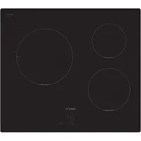 Bosch Inductiekookplaat - BOSCH Serie 2 - 3 branders - 52,2 x 59,2 x 5,1 cm - PUC611AA5E - Zwart