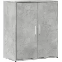 vidaXL Dressoir 60x31x70 cm bewerkt hout betongrijs