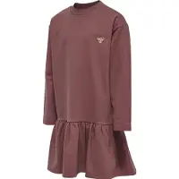 Hummel Sigrid Long Sleeve Dress Roze 104 cm Meisje