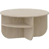 En.casa Salontafel Reykhon rond Ø80x41 cm travertijn []