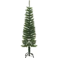 vidaXL Kunstkerstboom met standaard smal 150 cm PE